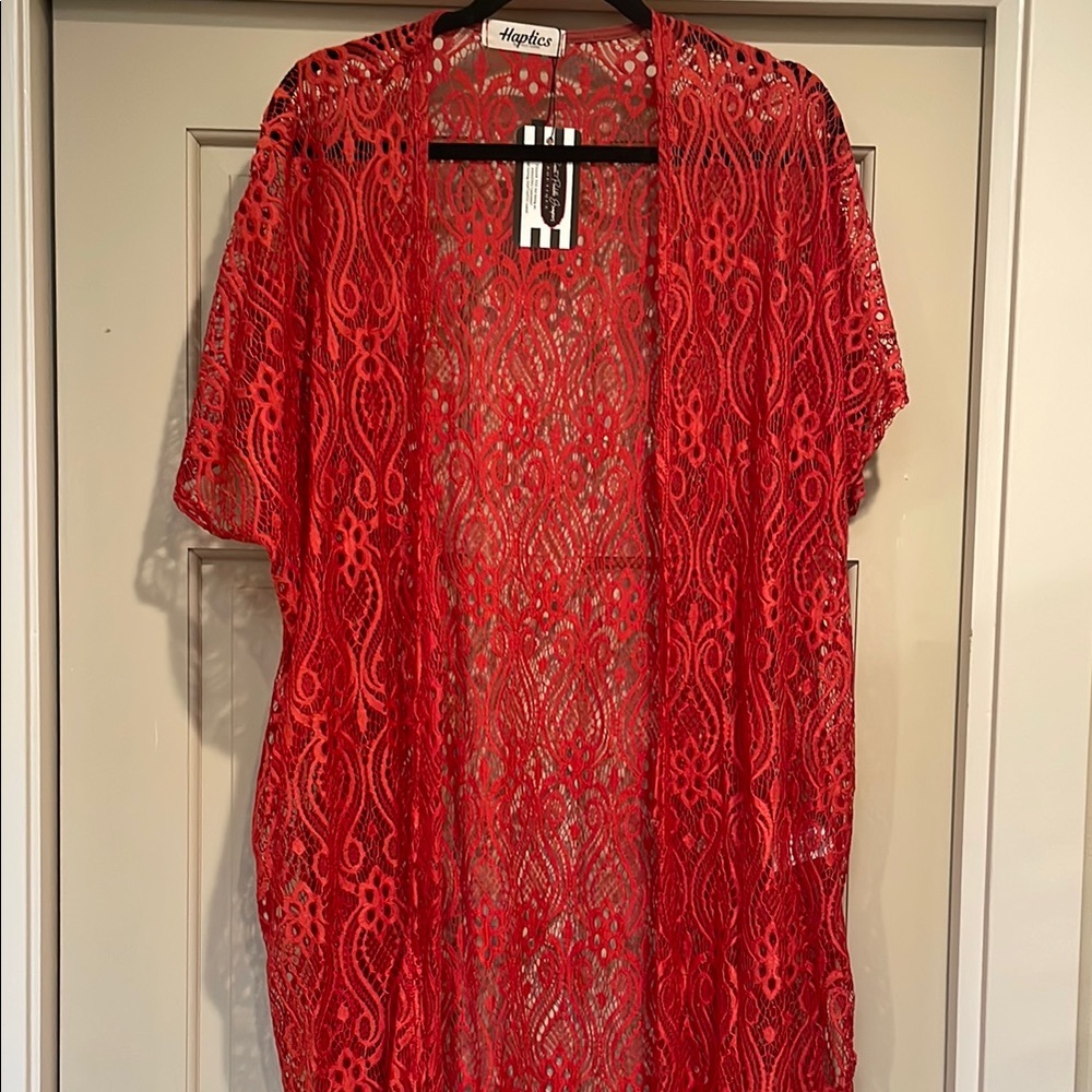 Lace Kimono Cardigan Haptics size small